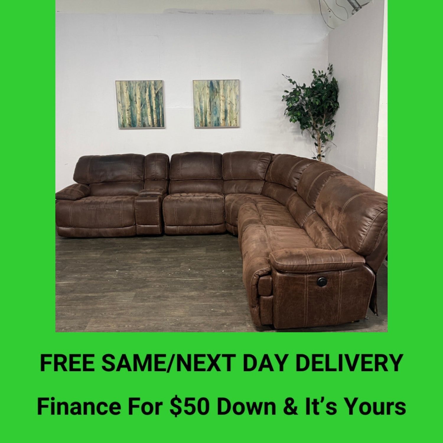 Power Recliner Sectional Couch Sofa | Free Delivery!