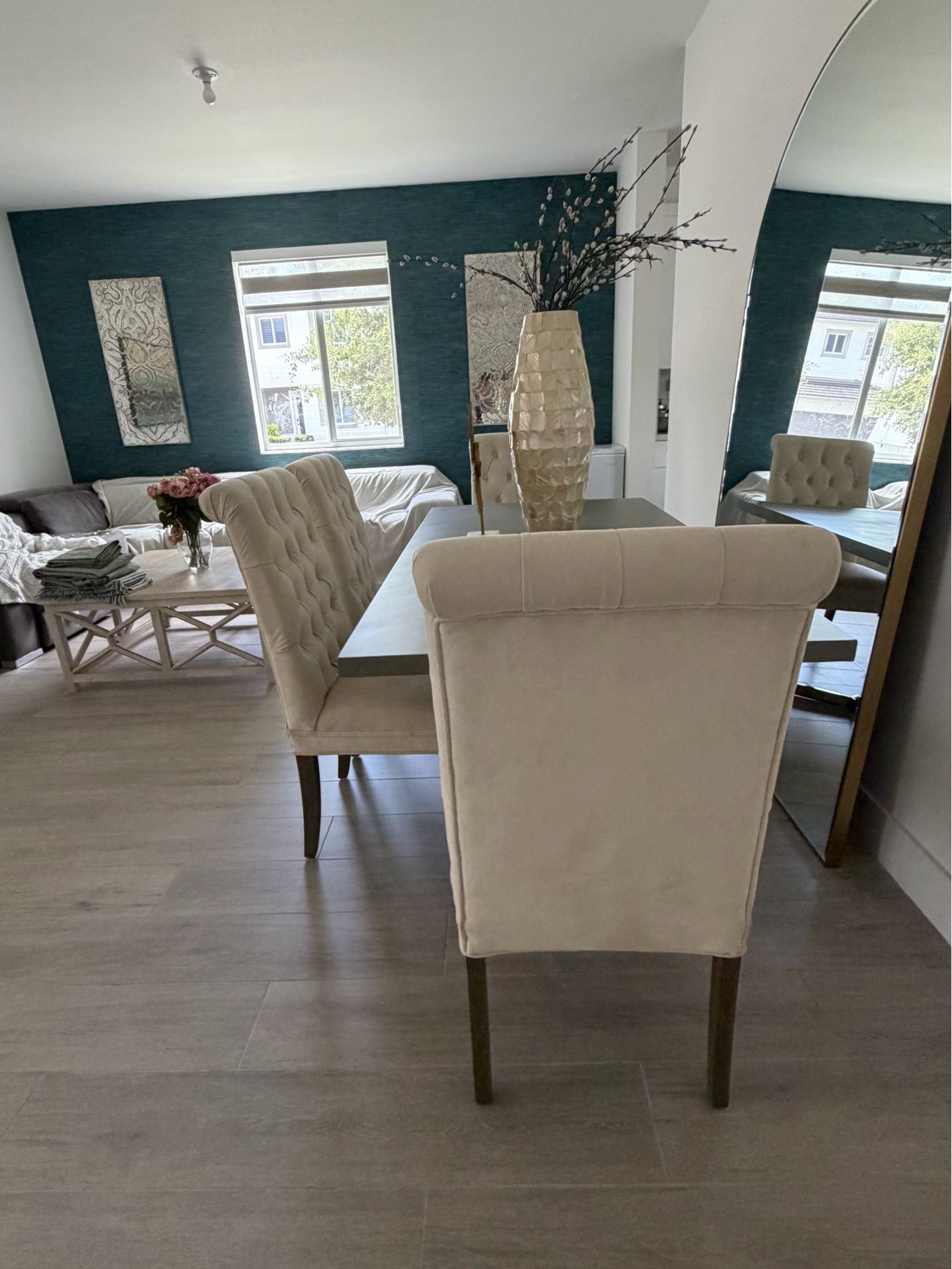 Moving Sale Pier 1 Tufted Dining Chairs