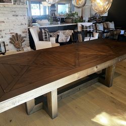 Large Wood Dining Table 42x106