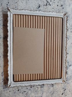 Vinatge Very Ornate Gold and White Metal Frame