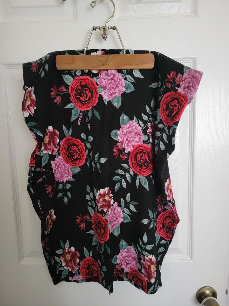 Torrid Floral Ponte Skirt