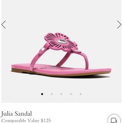 Coach Julia Leather Sandals