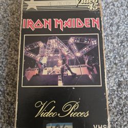 Vintage 1983 Iron Maiden Video Pieces Sony Video 45 18 Mins VHS