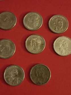 Colection  of presidentes dólar coins