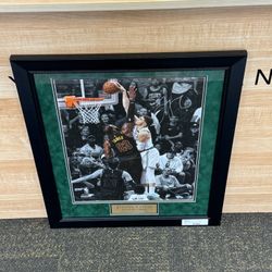 Jayson Tatum Celtics Signed Dunk Over LeBron James Spotlight 16x20 Fanatics