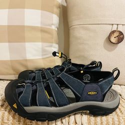 Men’s Keen Newport H2 Water Sandals Hiking Trail Closed Toe Waterproof Blue Size 11