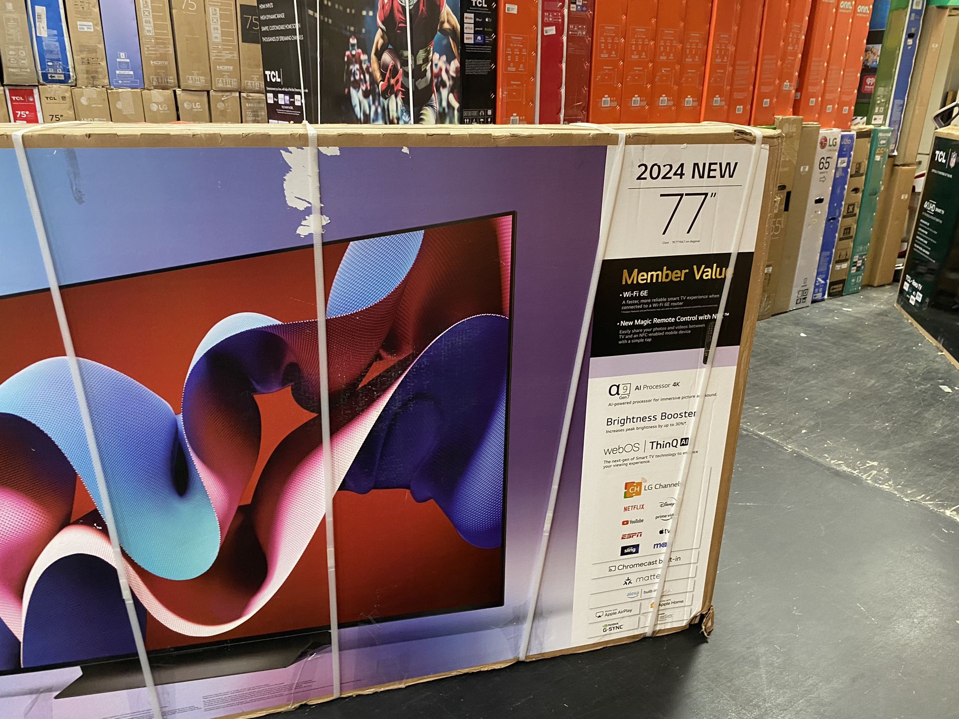 77”LG OLED C4 4K S-MART TV