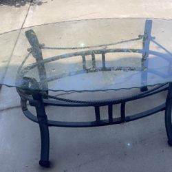 Glass Iron Round Table (obo)
