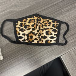 Leopard Print Face Mask (Halloween) New 