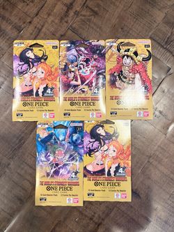 One Piece OP17 - The World's Strongest Warriors Sleeved Boosters - Lot of 5
