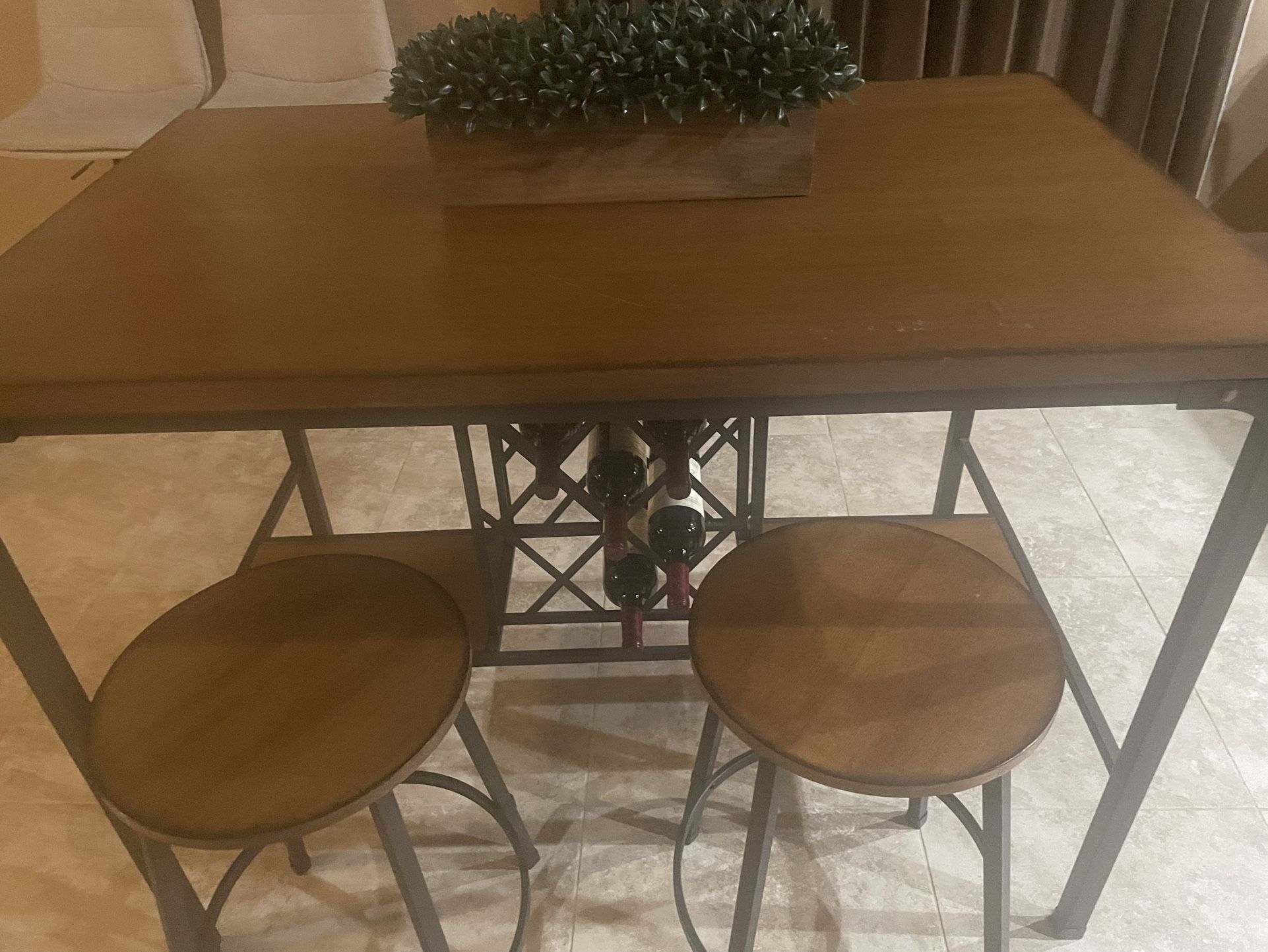 Small Kitchen Table With Wine Rack