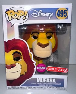 Disney Mufasa 495 Funko Pop Figure New Flocked Target Exclusive The Lion King