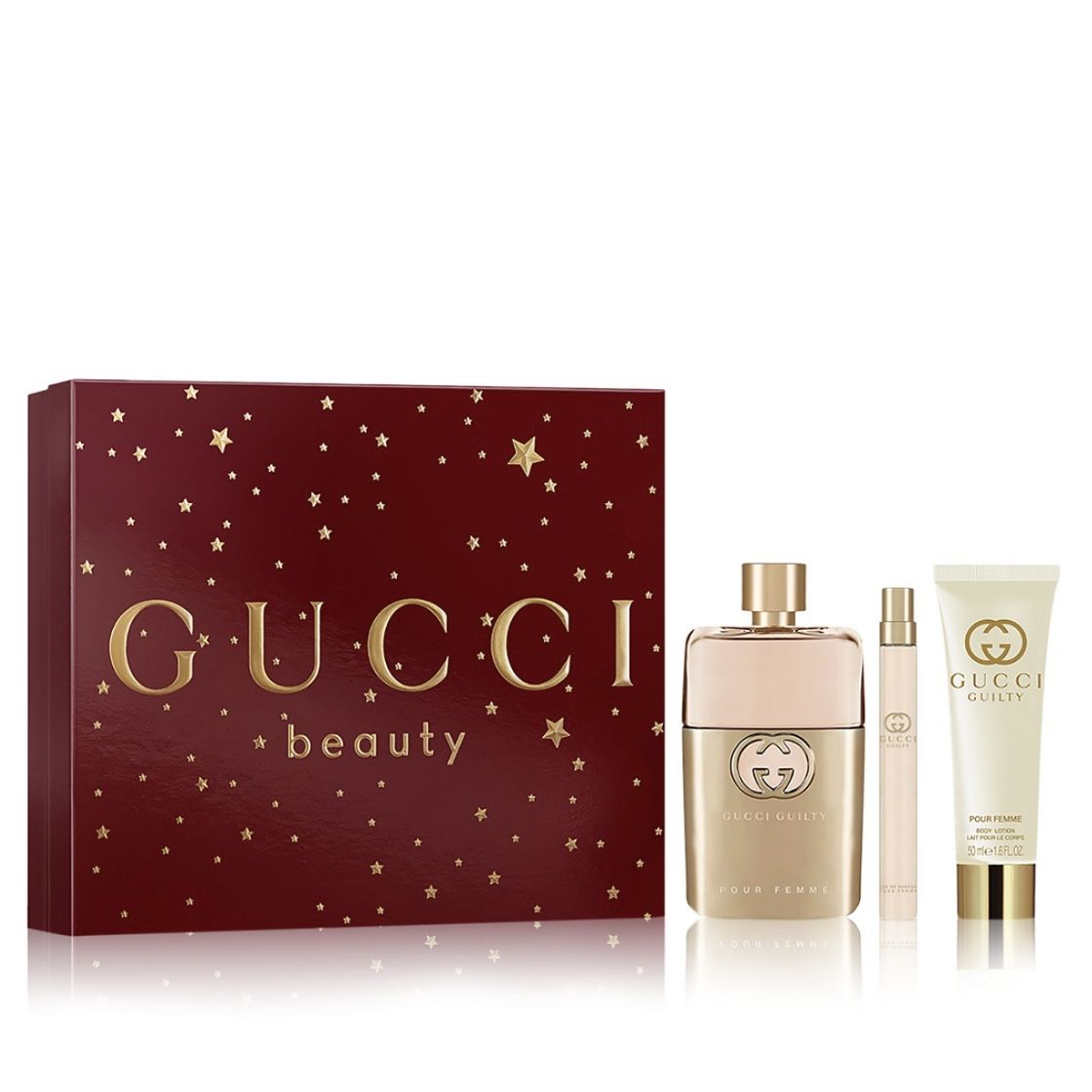 NEW Gucci Guilty Pour Femme Eau De Parfum 3-Piece Gift Set