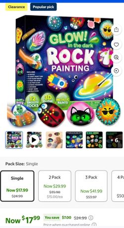 Glow rock painting