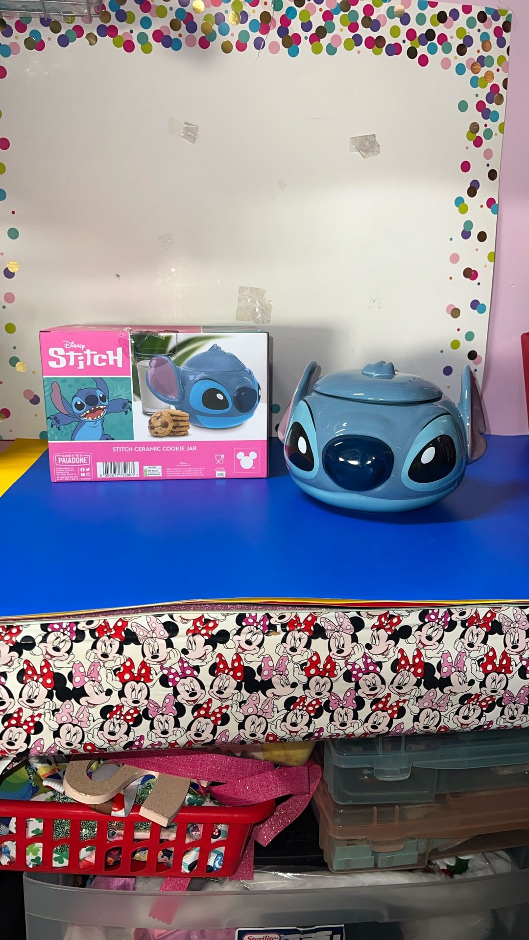 Disney Stitch Ceramic Cookie Jar NEW