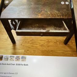 Antique Desk And Chair