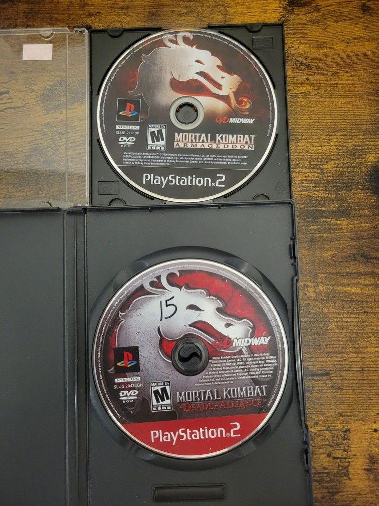 Ps2 Mortal Kombat Armageddon & Mortal Kombat Deadly Alliance