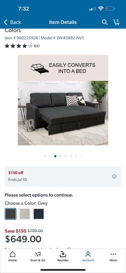 Sectional Pull Out Bed 
