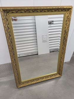 Gold Leaf (Silver) Vintage Mirror 