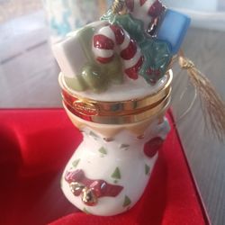 ✨LAST CHANCE✨ Lenox Christmas Stocking Trinket Ornament