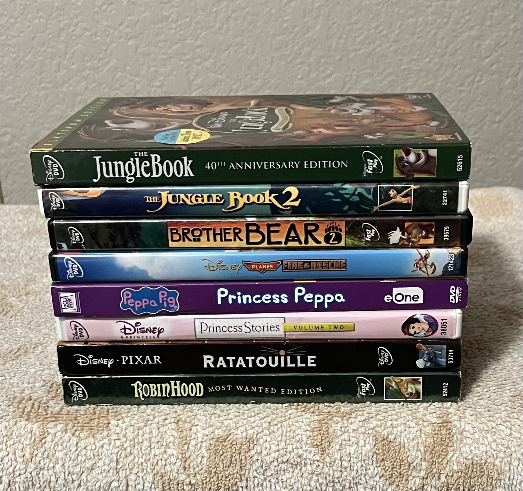 Disney Animated Movies DVD Lot (Lot of 8 Movies)