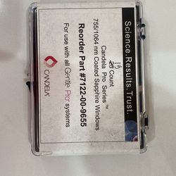 BNIB Candela Pro Series 755/1064 Nm Coated Saphire Windows