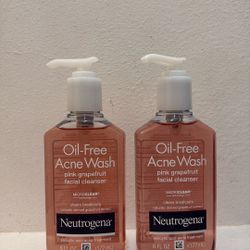 Neutrogena Oil-Free Acne Wash Pink Grapefruit Facial Cleanser- 6 Fl Oz