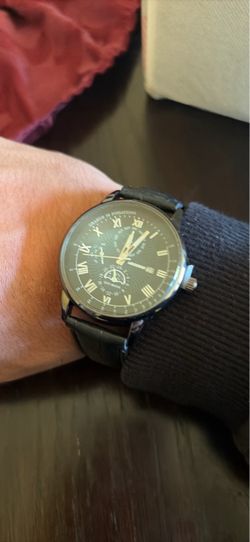 All black Merriro moon style wrist watch