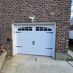 Used 8x6.6 Garage Door With Glass 