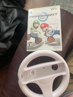 Mario Kart Wii with Steering Wheel