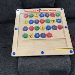 Magnetic Alphabet Maze