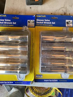 Shower valve old socket wrench set