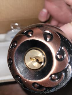 Brass Key Eenty Doorknob 