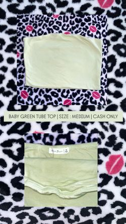 baby green tube top