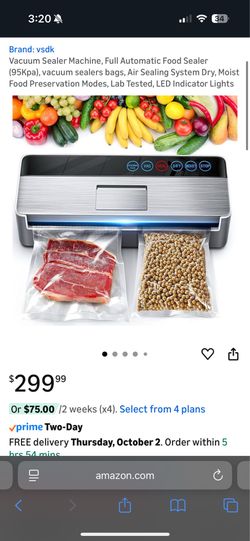 New Vacuum Sealer Machine with Bags - Food Saver