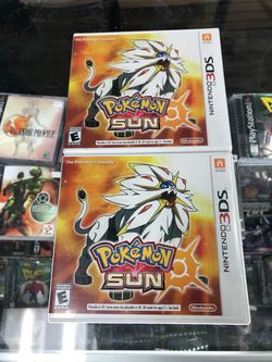 Pokemon Sun 3DS $35-$40 Each Gamehogs 11am-7pm