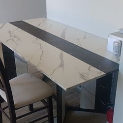 Wooden Marble Table