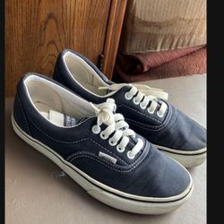 $25, 2 Pairs Men’s Vans Shoes Size 6.5 