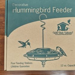 WILD BIRDS UNLIMITED HUMMINGBIRD FEEDER NEW