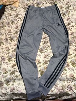 Adidas Gray Pants with Three Stripes