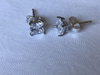 14k white gold earrings