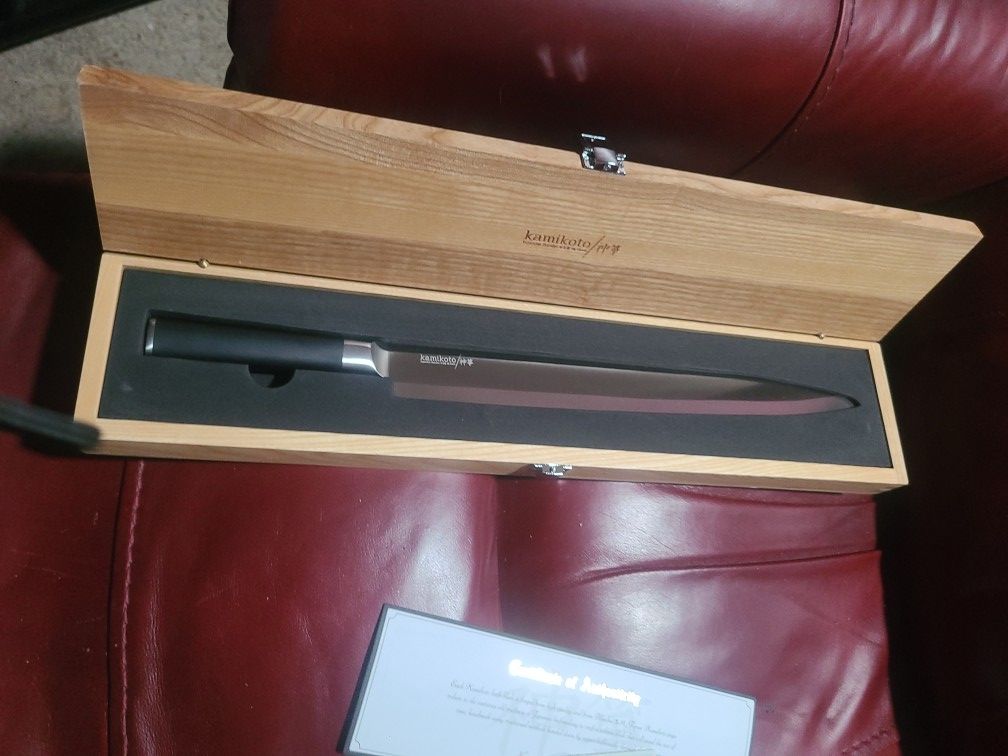 Brand New 13 Inch Kamikoto Yanagiba Slicing Knife