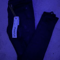 Purple jeans