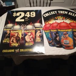 7-11 WWE Promo Signs