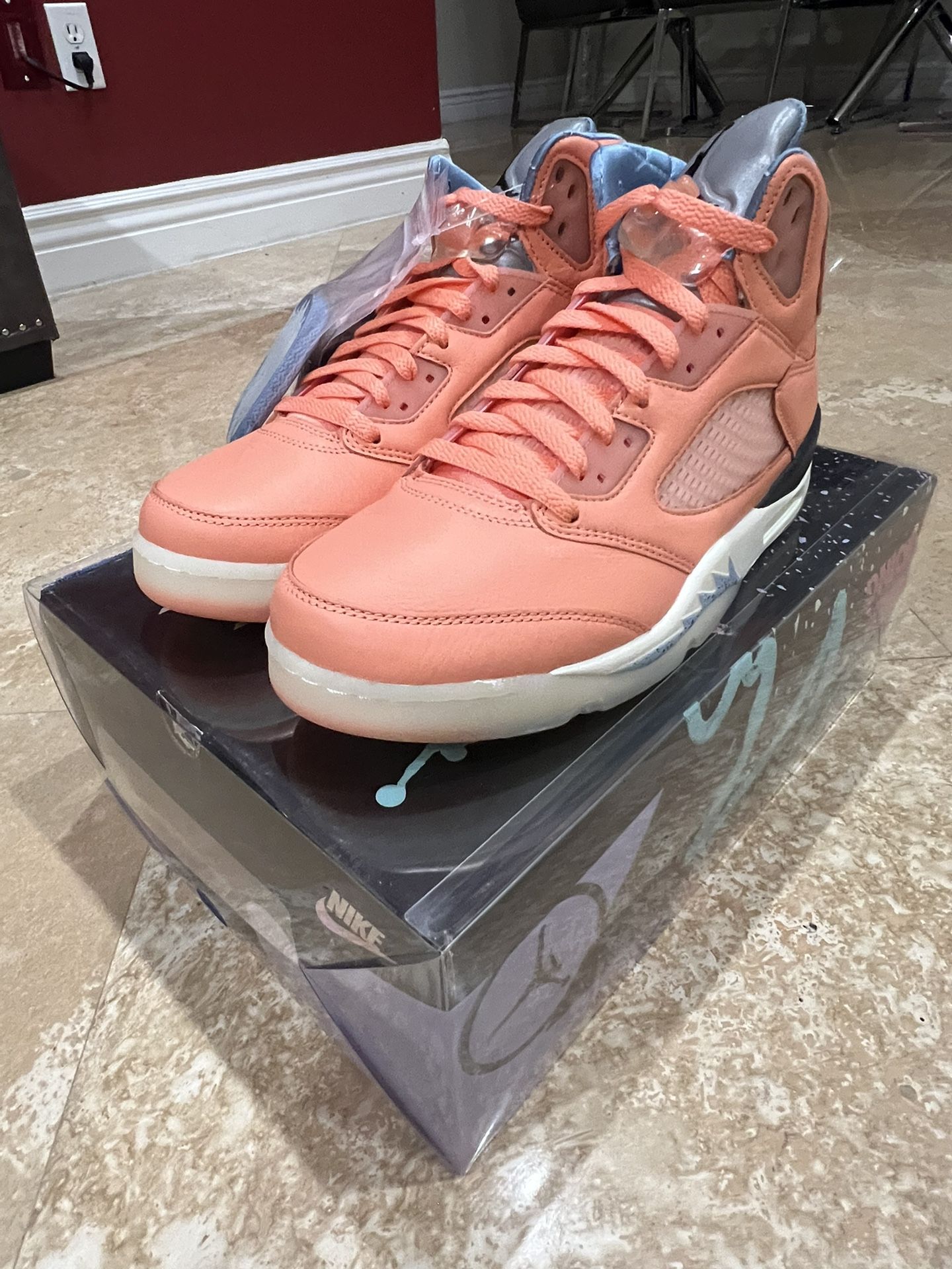 Nike Jordan 5 XDJ KAHLED Retro Crimson Bliss