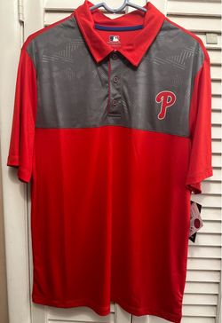 Brand New Men's Fanatics Branded Red Philadelphia • Phillies Defender Polo