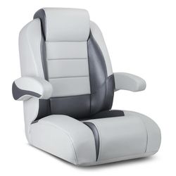 (Small Broken) NORTHCAPTAIN Premium Reclining Pontoon Captain's Chair Boat Bucket Seat with Armrest