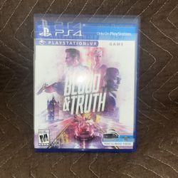 Ps4 Blood And Truth VR Game