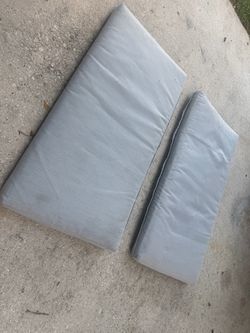 Gray Outdoor Seat and Back Cushions Set
