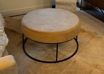 Pottery Barn custom ottoman